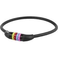 M-Wave cijfer-kabelslot silicone zwart 65cm12mm