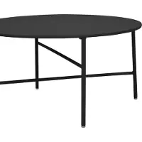 Ebuy24 Penny tuintafel Ø 70 cm. H 35 cm, zwart.
