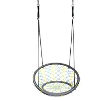 OUTDOOR PLAY Schommel Stoel - Speelgoed - diameter 90cm - 100kg draagvermogen - verstelbaar ophangtouw