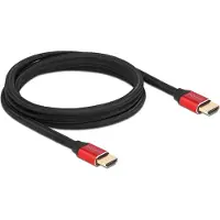 DeLOCK Ultra High Speed HDMI Cable 48 Gbps 8K 60 Hz red 2 m certified