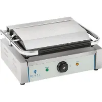 Royal Catering Contactgrill - geribbelde bovenste bakplaat - 2200 W