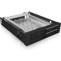 Icy Box IB-2227StS 8,89 cm (3.5'') Carrier panel Zwart