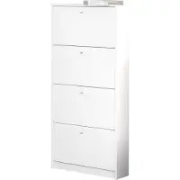 Tvilum Schoenenkast wit mat 75x148x17 cm Escape