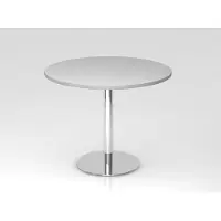 Hjh OFFICE PRO BISTRO F100R C - Systeem conferentietafel Grijs Chroom Ø 100
