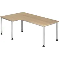 Hjh OFFICE PRO HILO 82 S - 200 x 120 Eiken Tafelhoogte I In hoogte verstelbaar
