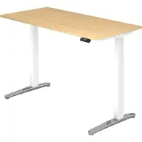 Hjh OFFICE PRO XBHM 16 WC - Esdoorn 160 x 80 Tafelhoogte I Elektrisch in hoogte verstelbaar