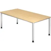 Hjh OFFICE PRO HILO 2E S - Esdoorn 200 x 100 Tafelhoogte I In hoogte verstelbaar