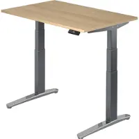 Hjh OFFICE PRO XBHM 12 GC - 120x80 Eiken Tafelhoogte I Elektrisch in hoogte verstelbaar