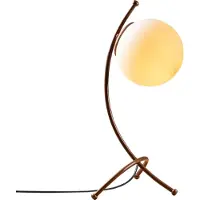 Opviq Tafellamp Yay 5012, bruin / roest, Woon-/ Eetkamer, Glas, Tafellamp