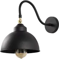 Opviq Wandlamp Saglam 3742, dimbaar, zwart, Woon-/ Eetkamer, metaal, Vintage, wandlamp