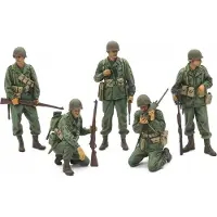 Tamiya Modelbouwpakket Militaire voertuigen - 35379 US Infantry Scout Set - 5 Figures Plastic - 1:35 - Modelbouw