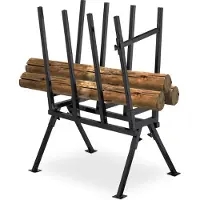 Relaxdays zaagbok - verstelbaar - tot 400 kg - voor kettingzaag - 107 x 81 x 53 cm - staal