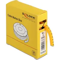 DeLOCK Cable Marker Box, No. 9, yellow, 500 pieces