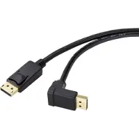 Renkforce SP-9163732 DisplayPort-kabel DisplayPort Aansluitkabel DisplayPort-stekker, DisplayPort-stekker 1.50 m Zwart Vergulde steekcontacten