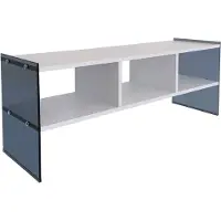Skye Decor Locelso TV-meubel | Melamine coating | 100% gehard glas | Witte damp