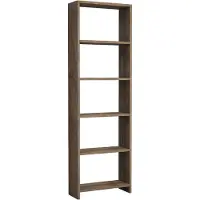 Chic Home Collection Wandrek Woody Fashion | 50 x 20 x 160 cm | Walnut Brown