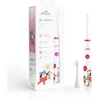 Eta Elektrische tandenborstel, Sonetic Kindertandenborstel 070690010 Oplaadbaar, Voor kinderen, Aantal poetsstanden 4, Roze/Whi