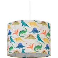 Relaxdays hanglamp kinderkamer - dino kinderlamp - ronde kinderkamerlamp - babykamer - E27