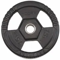 Toorx Fitness Rubber Olympische Halterschijf 50 mm - 15 kg - Per stuk