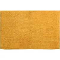 MSV Badkamerkleedje/badmat voor de vloer - saffraan geel - 45 x 70 cm - Badmatjes