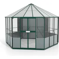 Vitavia Vogelhuis Circus 9000 Aluminium Met Poedercoating Smaragd Polycarbonaat 6mm 9m²
