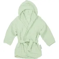 Meyco hydrofiele badjas soft green Groen Jongens/Meisjes Katoen Capuchon - maat 86/92
