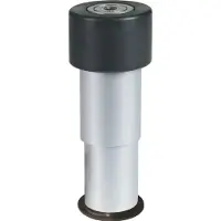 Locinox poortstop met stootrubber aluminium