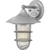 Elstead Lighting LED Wand Buitenlamp Marina | 1X E27 Max 100W | IP44 | Dimbaar | Silver