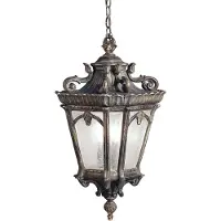 Kichler LED Buiten Hanglamp Tournai | 4X E27 Max 60W | IP44 | Dimbaar | Londonderry