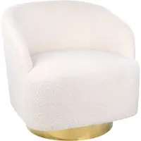 Beliani LAVIK - Fauteuil - Off-white - Polyester