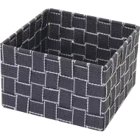 MCW Opbergmand -C37, decoratieve opbergmand opbergmand decoratie 12x19x19cm ~ donkergrijs