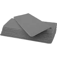 MCW Set van 15 trapmatten -G49, traptapijt, trapbescherming, 65x25cm ~ rechthoekig, grijs