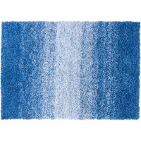 Casa Pura Wave Baddeken - Antislip & Sneldrogend - Baddeken - Badmat - Douchemat - Blauw/Wit - 60 x 90 cm