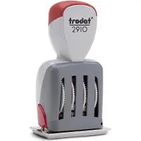 Trodat Classic 2910 Tekst datum stempel Grijs 6 x 10,2 cm Duitstalig