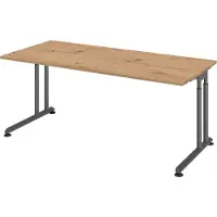 Hammerbacher Bureau ZENO in hoogte verstelbaar 160 x 80 Essen-Eik - Grafiet