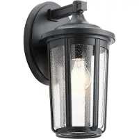 Elstead Lighting LED Wand Buitenlamp Fairfield | 1X E27 Max 60W | IP44 | Dimbaar | Black