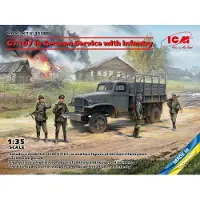 ICM Modelbouwpakket Militaire voertuigen - 35588 G7107 in German Service with infantry Plastic - 1:35 - Modelbouw