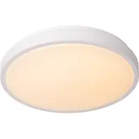 Lucide DASHER - Plafonnière Badkamer - Ø 34,8 cm - LED - 1x18W 2700K - IP44 - Beweging & dag/nacht sensor - Wit