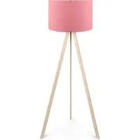 Opviq , AYD-1519, vloerlamp, roze, MDF, 38 x 38 x 140 cm