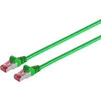S-Impuls Patchkabel cat6A S/FTP PIMF Halogenfrei grün 15m