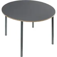 En.casa Eettafel Lindesberg Ø100x75 cm grijs eikenkleurig en zwart