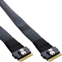 InLine Slim SAS-Kabel, SFF-8654 8i Naar SFF-8654 8i, 48 Gb/s, 0,5 m