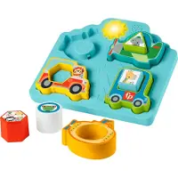 Fisher Price Fisher-Price Shapes & Sounds Vehicle Puzzel met voertuigen - vormen - geluid - educatief speelgoed - baby - peuter