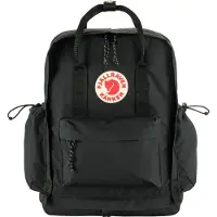 Fjall Raven Rugzak 'Kanken Outlong' pink / zwart / wit