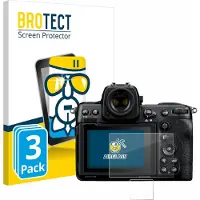 BROTECT Screenprotector 3 Stuks voor Nikon Z 8 (Display + Schouderdisplay) Beschermglas transparant