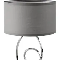 Lux.pro Tafellamp Torquay bureaulamp 49,5 cm E14 chroom en grijs