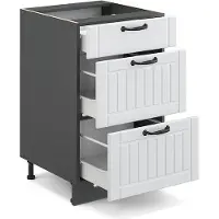 Vicco Fame-Line Keukenonderkast – 50 cm zonder werkblad Wit Landhuis