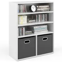 Vicco Boekenrek – 72 x 90.2 cm 2 compartimenten Wit
