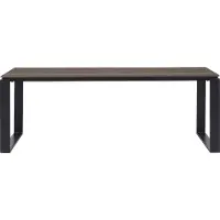 Ebuy24 Martinus tuintafel 100x210cm zwart,bruin.