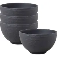 Villeroy & Boch Rijstkom Manufacture Rock Zwart (4-delig)